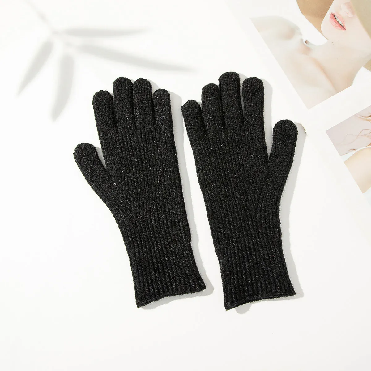 100% Woolen Autumn Winter Touchscreen Gloves, Perfect for Outdoor Riding