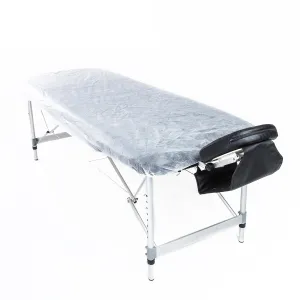 60pcs Non-Woven Disposable Massage Table Covers, Elastic Fit, Forever Beauty