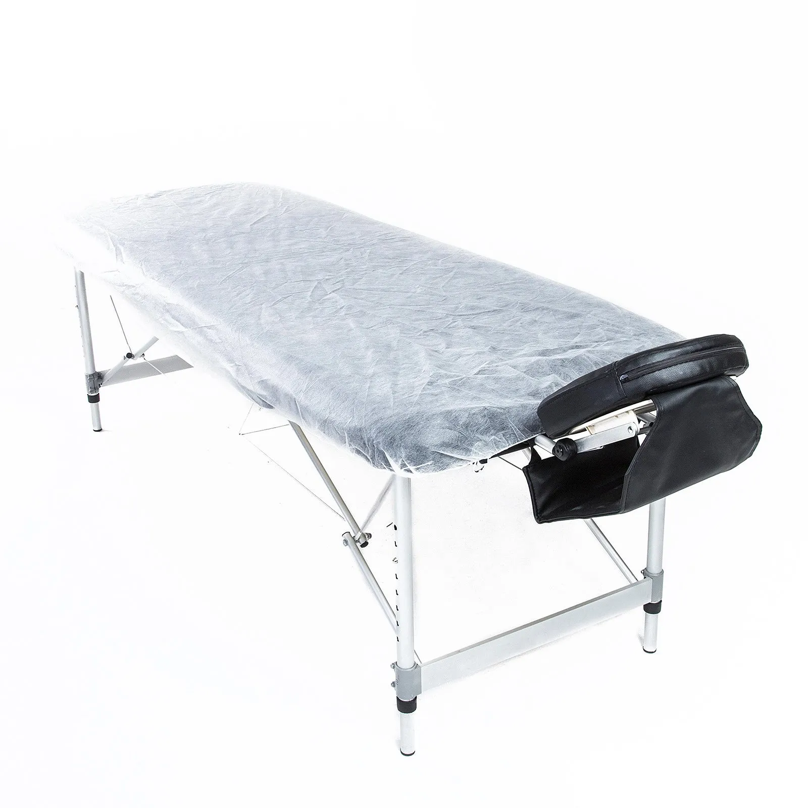 60pcs Non-Woven Disposable Massage Table Covers, Elastic Fit, Forever Beauty
