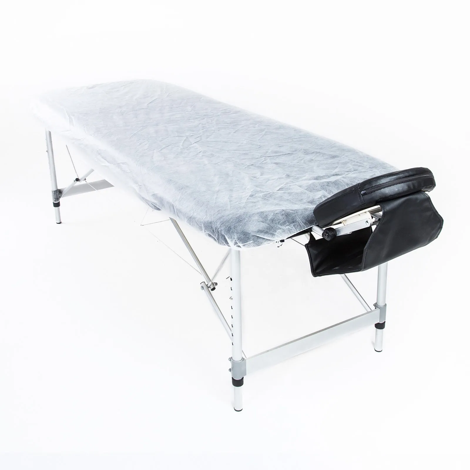 60pcs Non-Woven Disposable Massage Table Covers, Elastic Fit, Forever Beauty