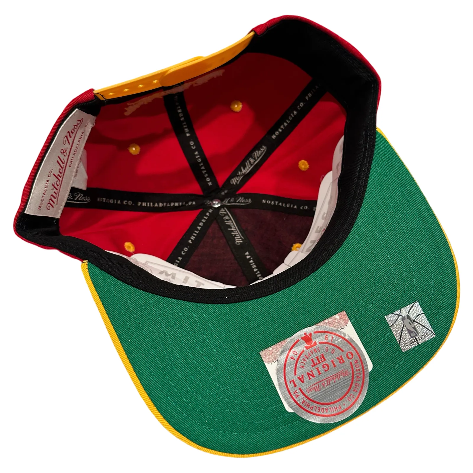*Atlanta Hawks* (Soft Shell) snapback hats by Mitchell & Ness