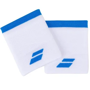 Babolat Logo Jumbo WristBand, White/Blue Aster
