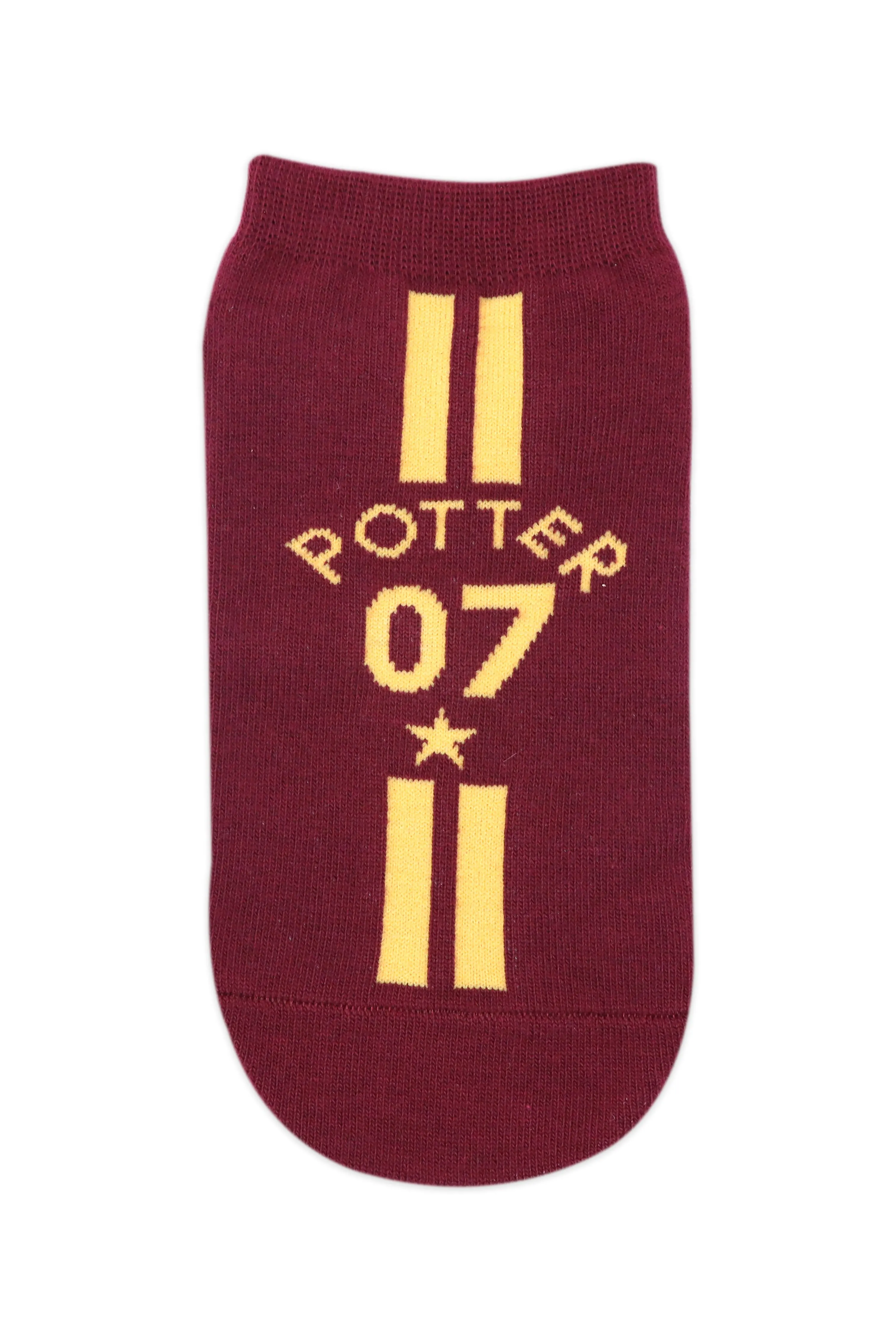 Balenzia x Harry Potter Potter 07 & Harry Potter Logo lowcut Socks for Women (Pack of 2 Pairs/1U)- Maroon