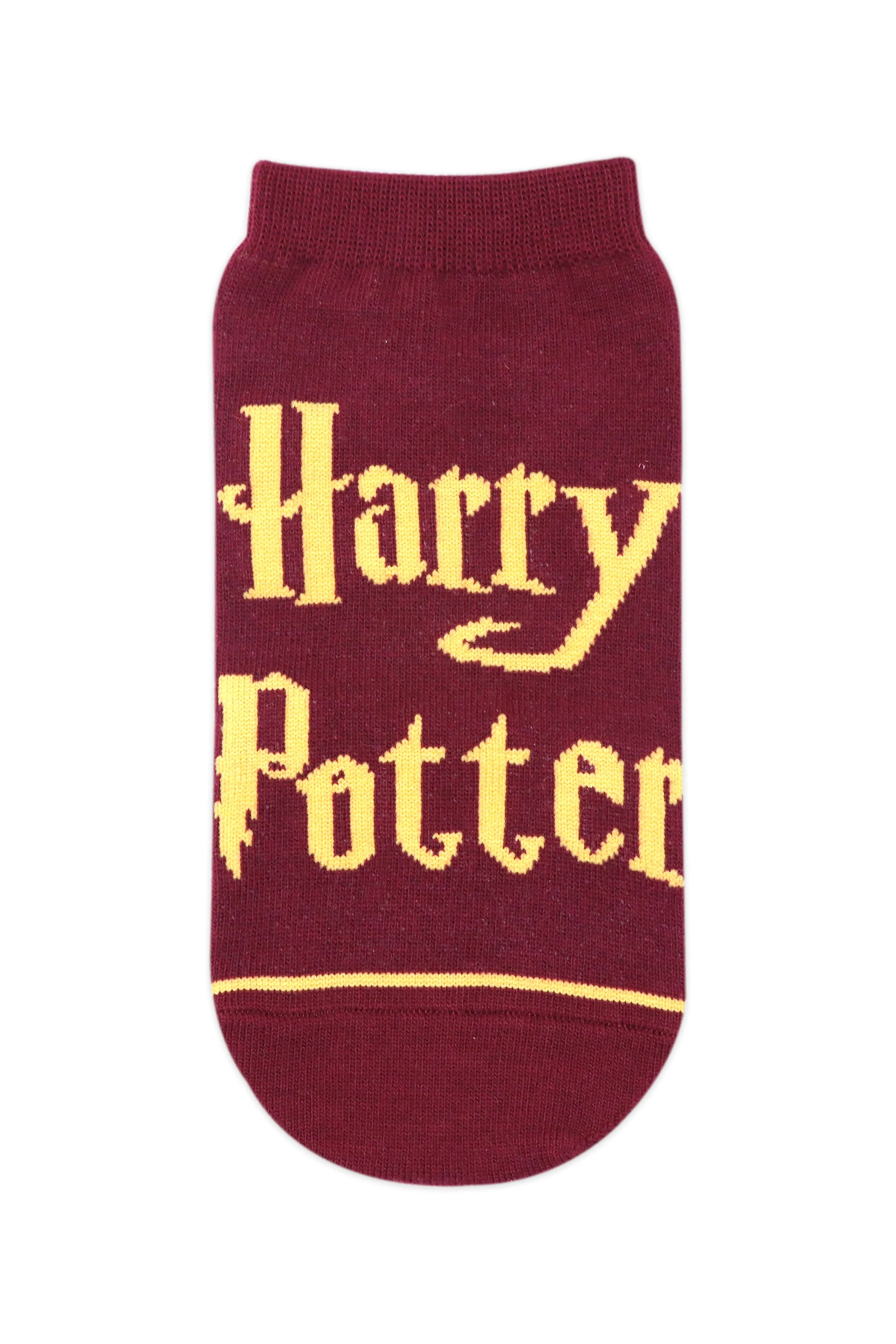 Balenzia x Harry Potter Potter 07 & Harry Potter Logo lowcut Socks for Women (Pack of 2 Pairs/1U)- Maroon