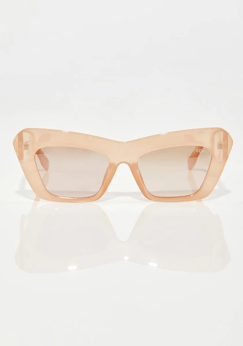 Bella Pink Mirrored Sunglasses
