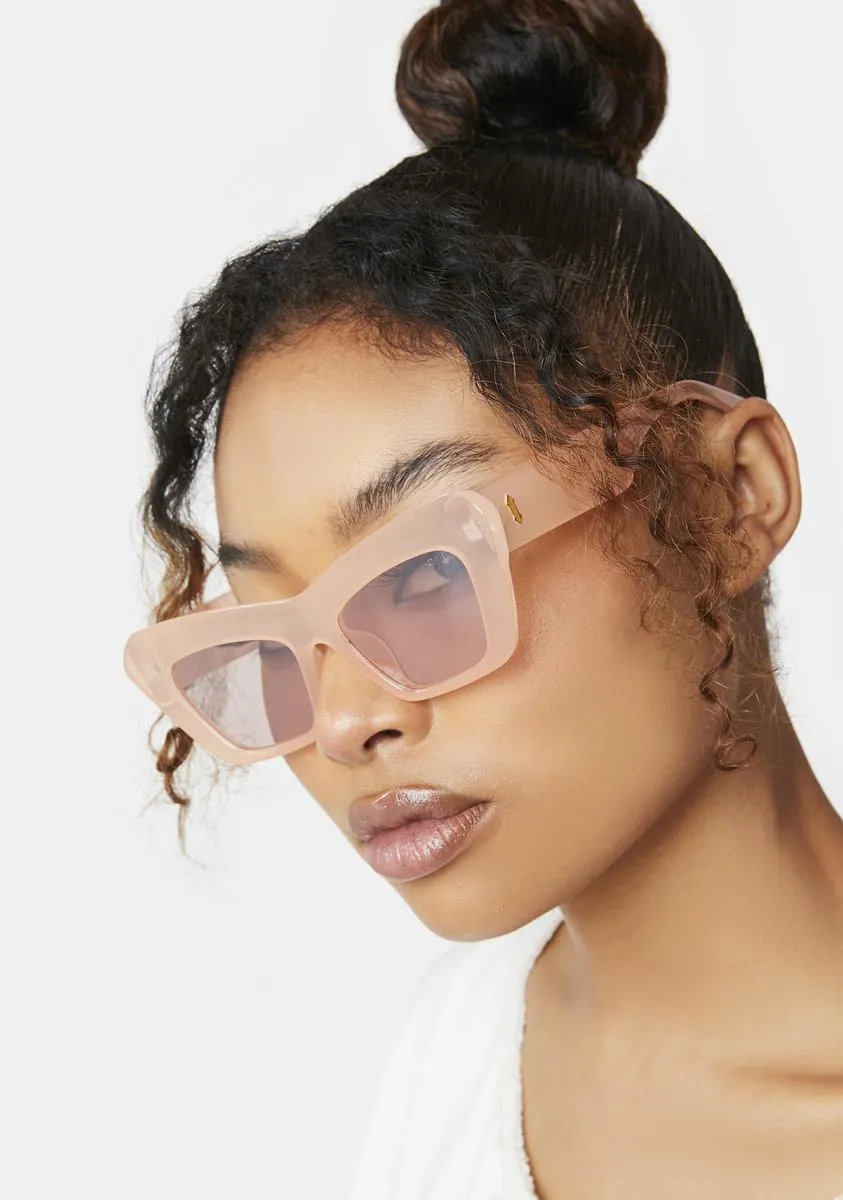 Bella Pink Mirrored Sunglasses