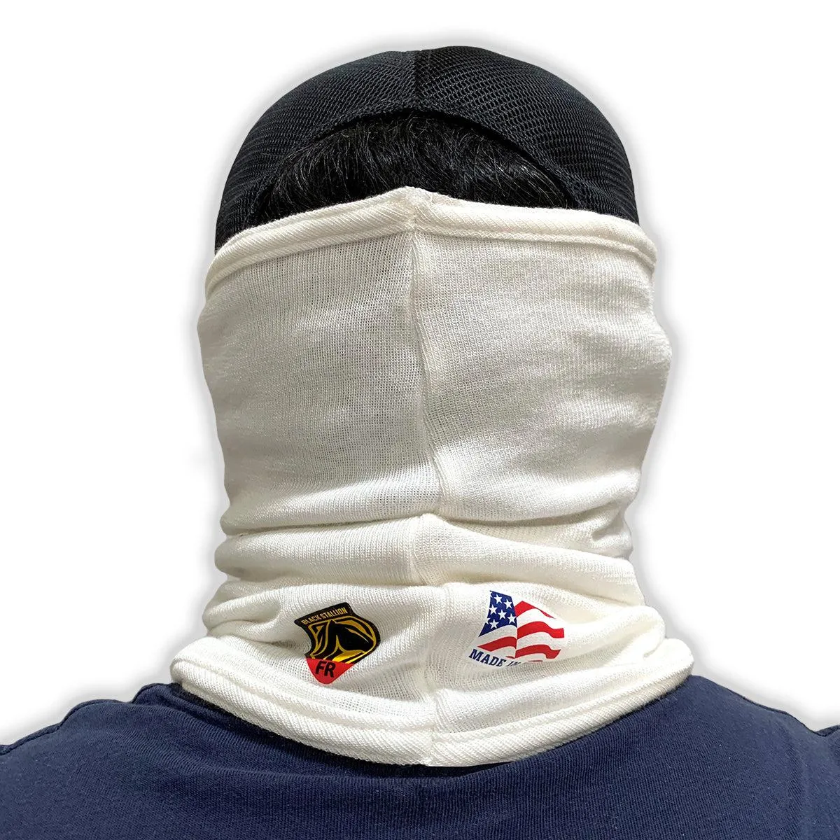 Black Stallion Nomex Double Layer Knit FR Neck Gaiter - AH3560-WH