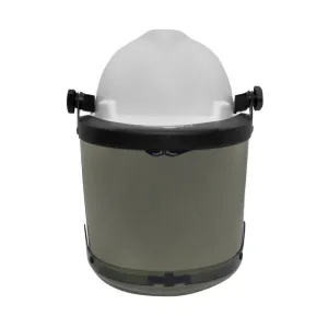 Cap-Style Hard Hat Helmet with 20 Cal Arc Flash, Adjustable Flip-Up Faceshield, Standard Slotted Helmet Mounted - National Safety Apparel