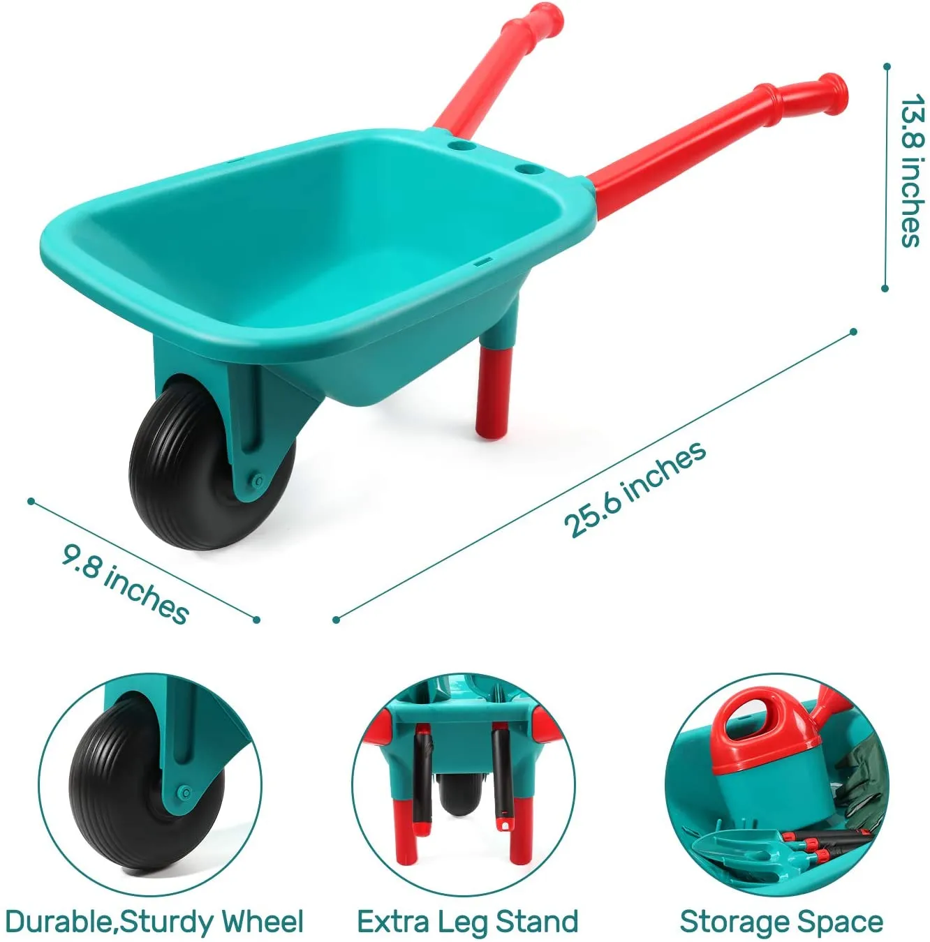 CUTE STONE Kids Gardening Tool Set Garden Toys Outdoor Indoor Toy Gift