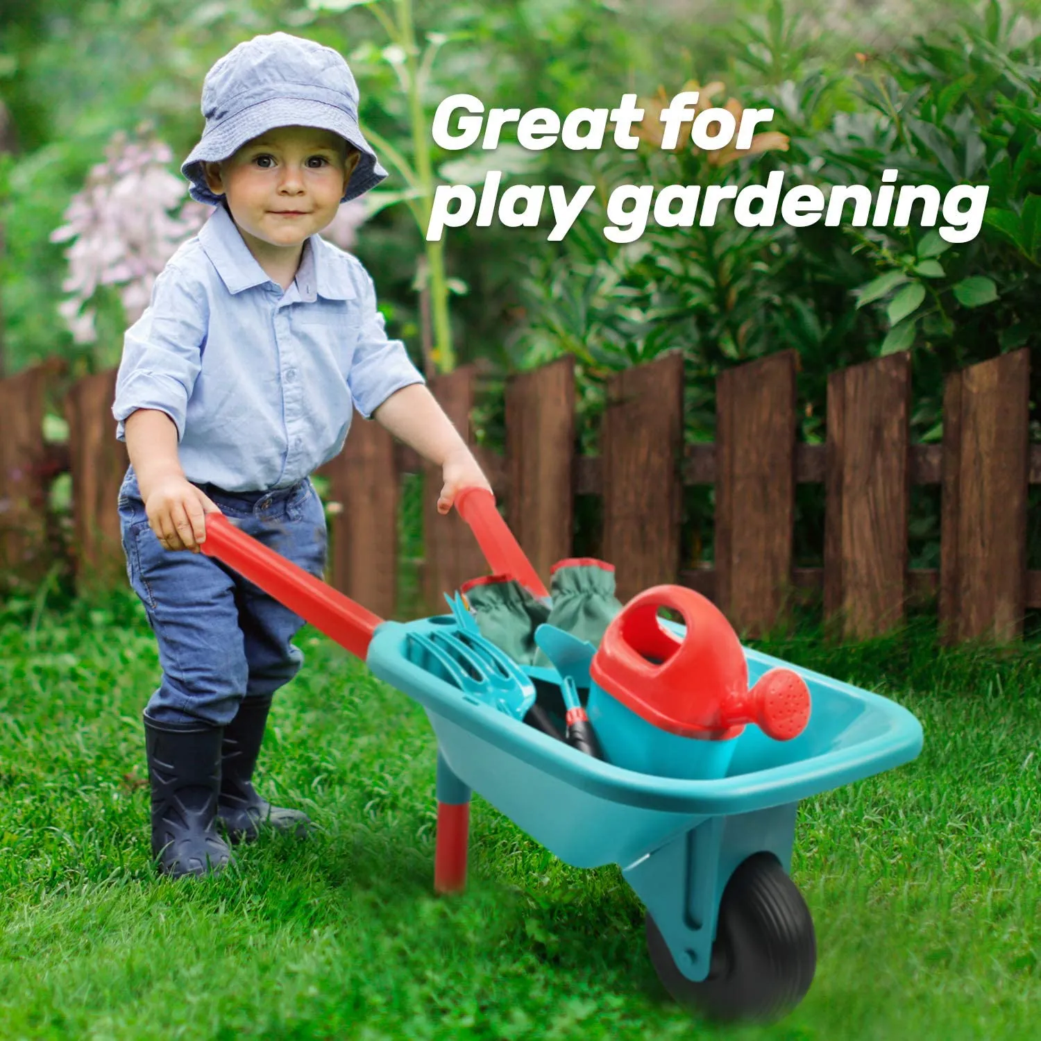 CUTE STONE Kids Gardening Tool Set Garden Toys Outdoor Indoor Toy Gift