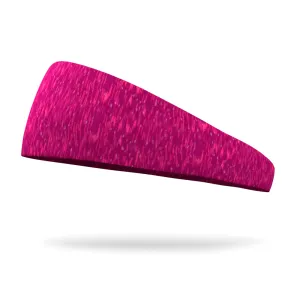 Fashion Pink and Fuchsia Static Organic Headband - 4" and 3" Tapered