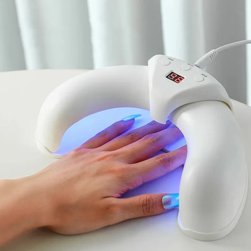 Foldable Motion Sensor UV Gel Drying Nail Lamp-USB Plugged-in