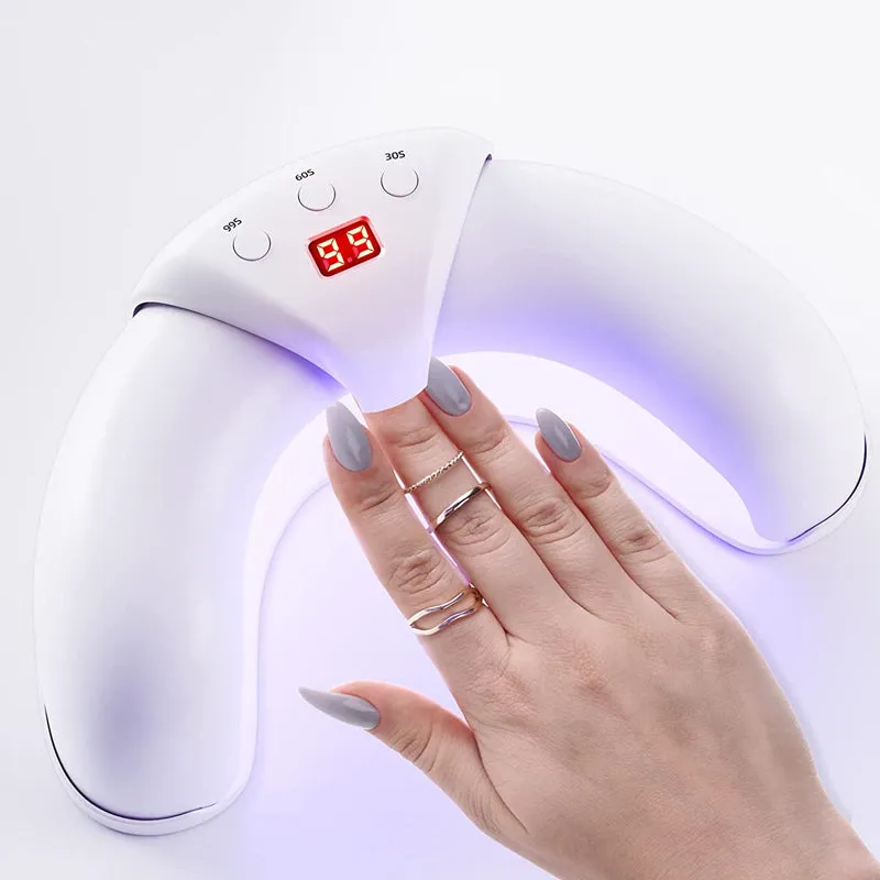 Foldable Motion Sensor UV Gel Drying Nail Lamp-USB Plugged-in