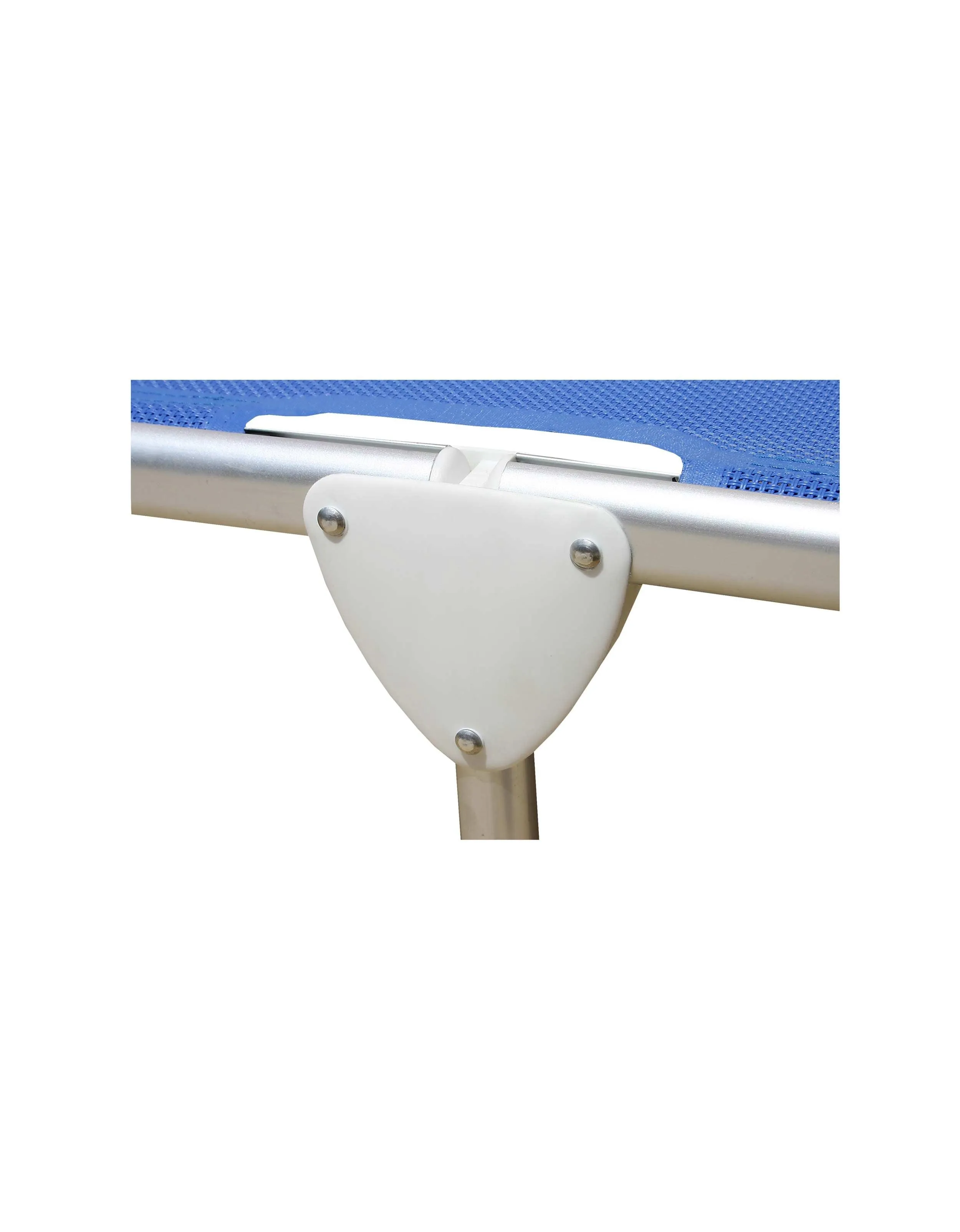 Folding Aluminum Sun Lounger Blue Textilene 'Pacific'-PA1200B