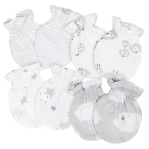 Gerber® 4-Pack Baby Unisex Lamb No Scratch Mittens Set