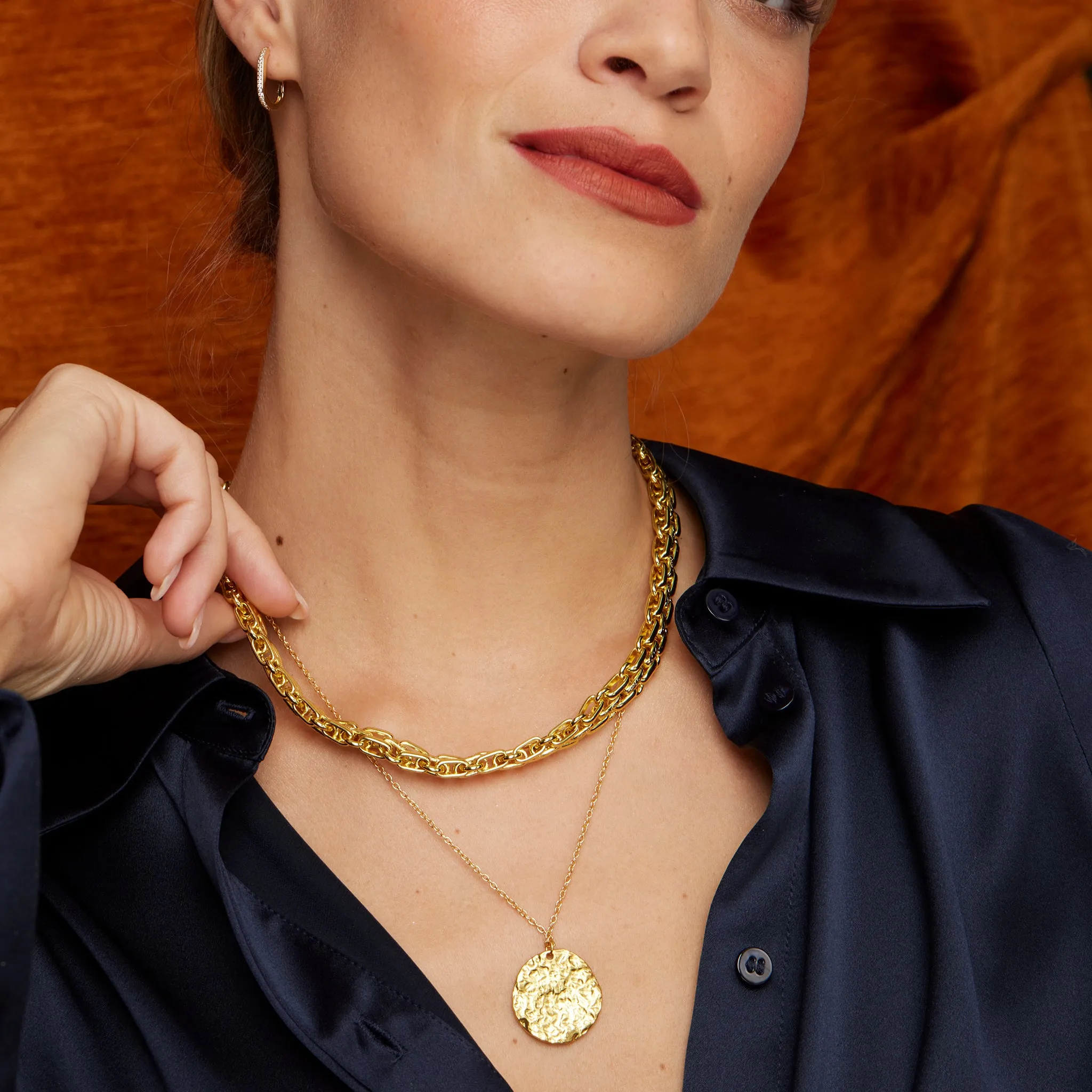 Harmonia Short Gold Coin Necklace
