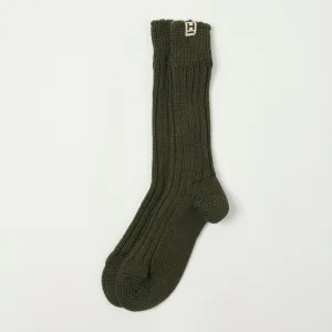 Heimat 'Wander' Hiking Sock - Military Green