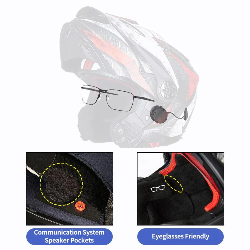 ILM Motorcycle Full Face Modular Helmet Model 909F