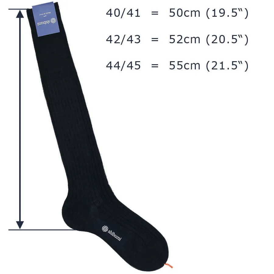 Knee Socks - Dots - Black - Pure Cotton