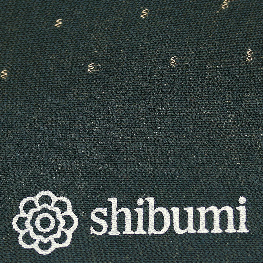 Knee Socks - Dots - Dark Green - Pure Cotton