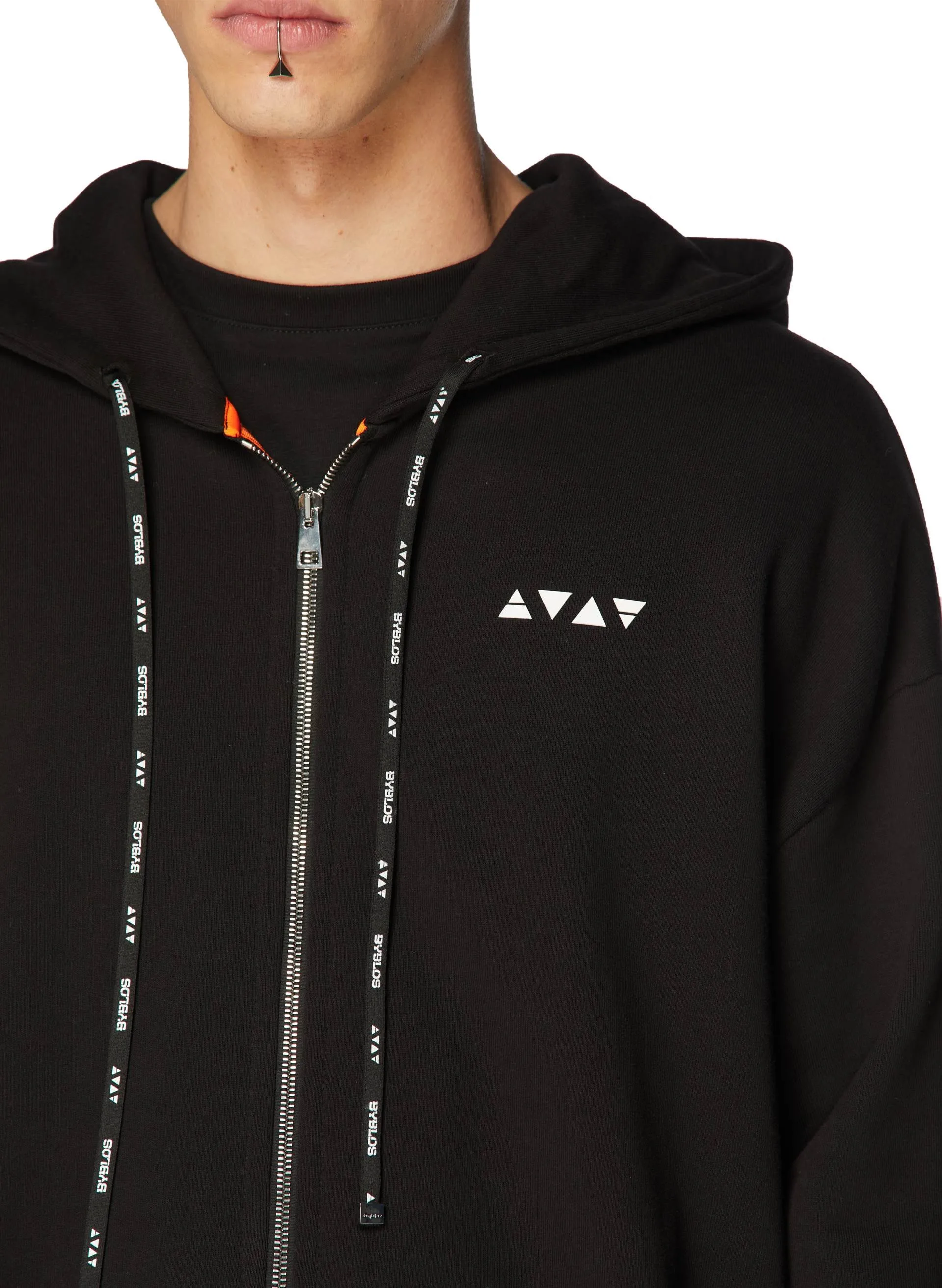 Logo Track Zip Hoodie