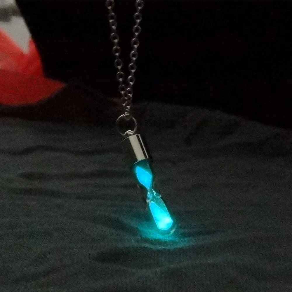 Luminous Necklace, Crystal Moon, Owl or Hourglass