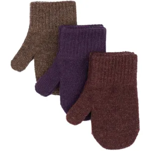 MAGIC Knitted Mittens 3 Pack - Nightshade-Chocolate Chip-Rose Brown
