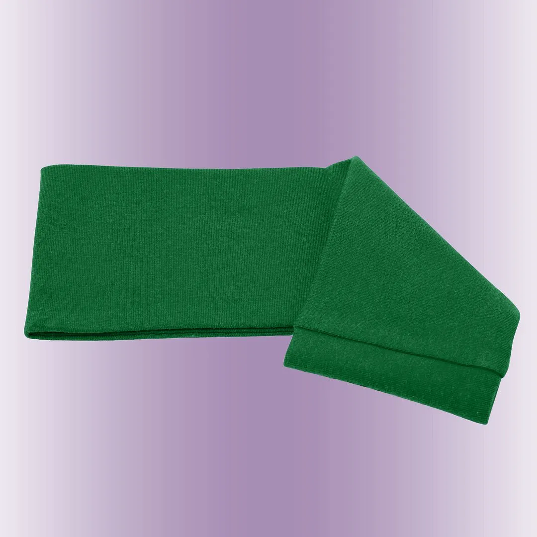 Men's Headbands Cotton Jersey 3" Wide Sports Fitness Yoga Made in the USA Green