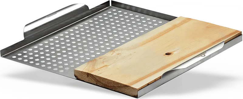 Napoleon Stainless Steel Multi-functional Topper with Cedar Plank 70026