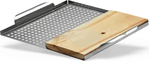 Napoleon Stainless Steel Multi-functional Topper with Cedar Plank 70026