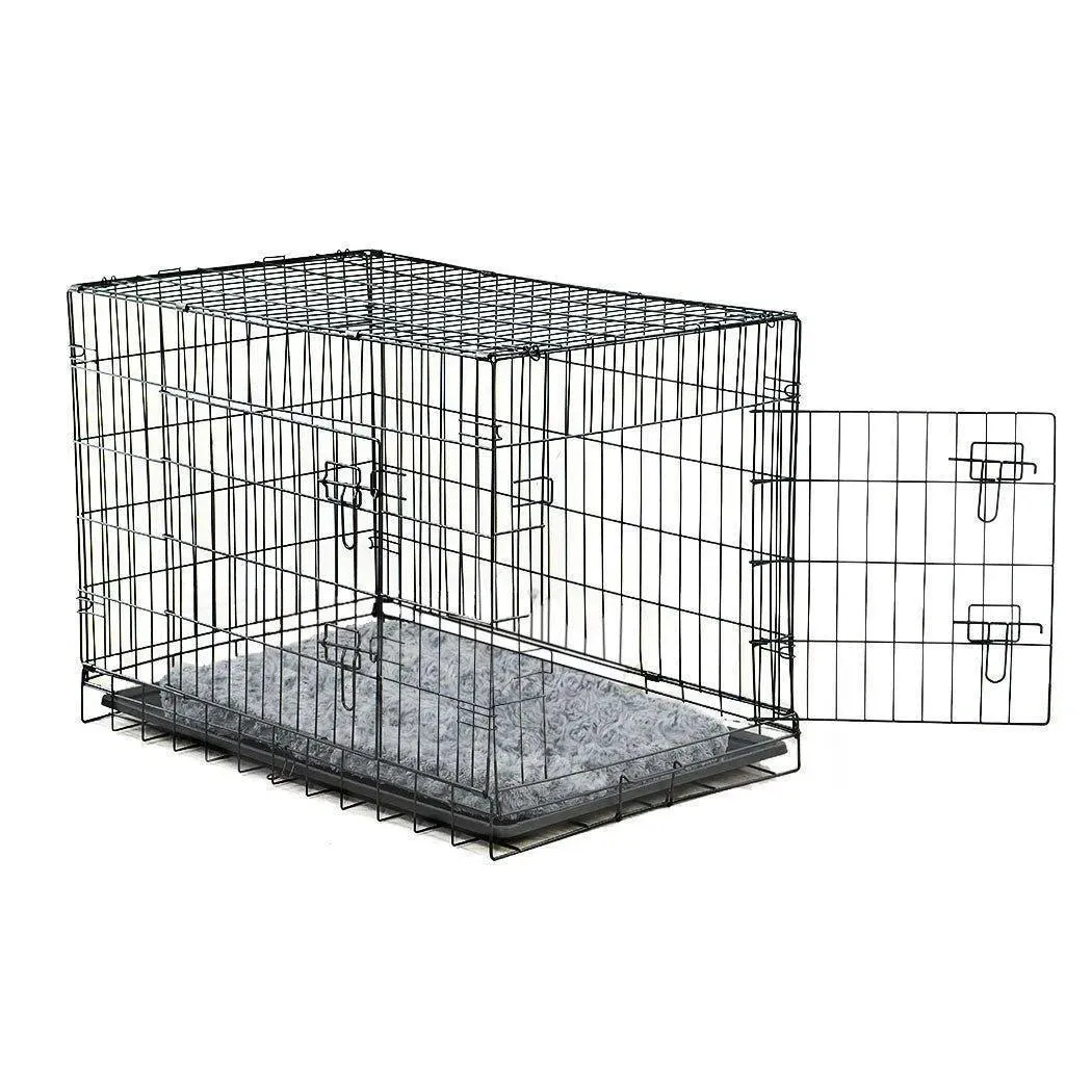 PaWz Pet Dog Crate Metal With Bed 30"