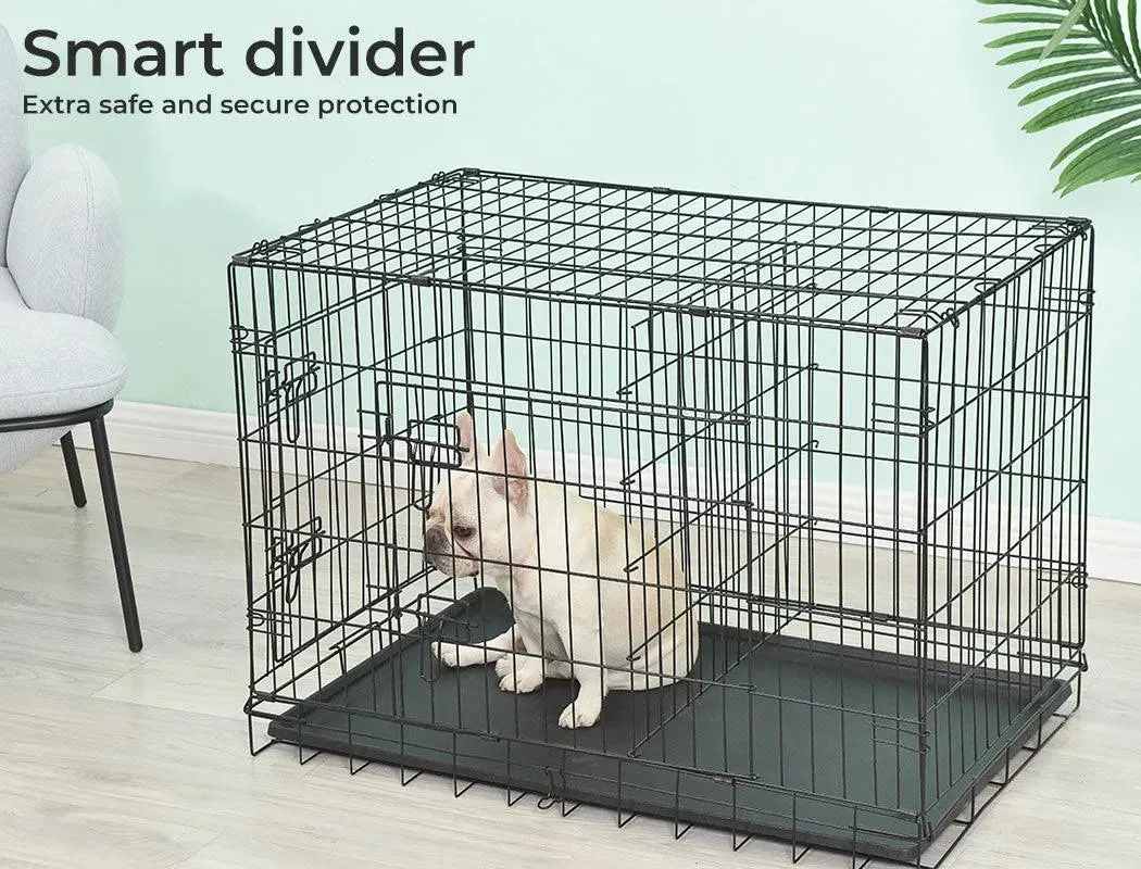 PaWz Pet Dog Crate Metal With Bed 30"