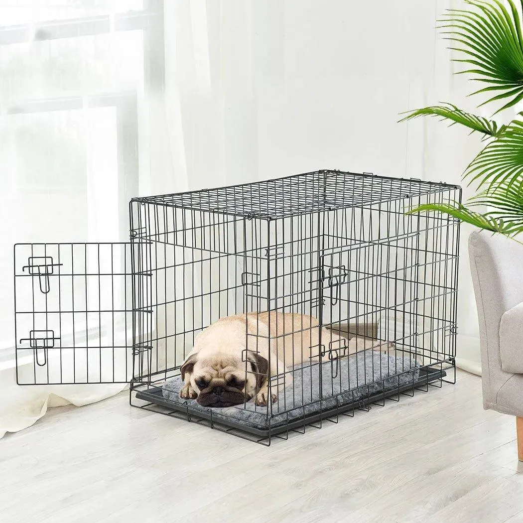 PaWz Pet Dog Crate Metal With Bed 30"