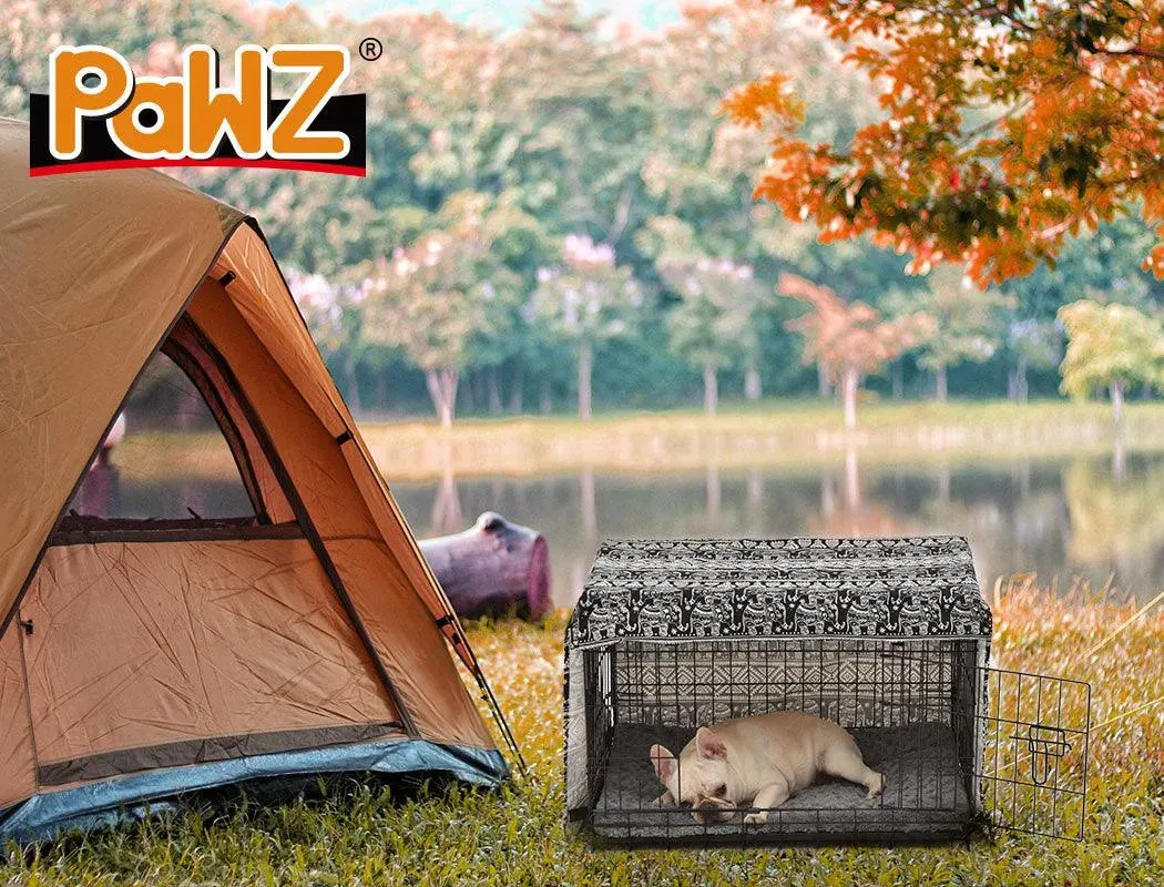 PaWz Pet Dog Crate Metal With Bed 30"