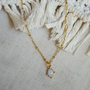 Prayan Boho Moonstone Necklace