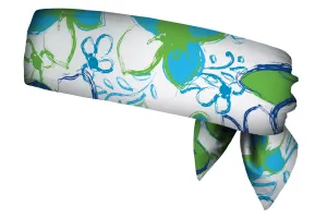 REVERSIBLE Tropical Ocean Blitz/Lime Head Tie (SKU 1360 HTB)
