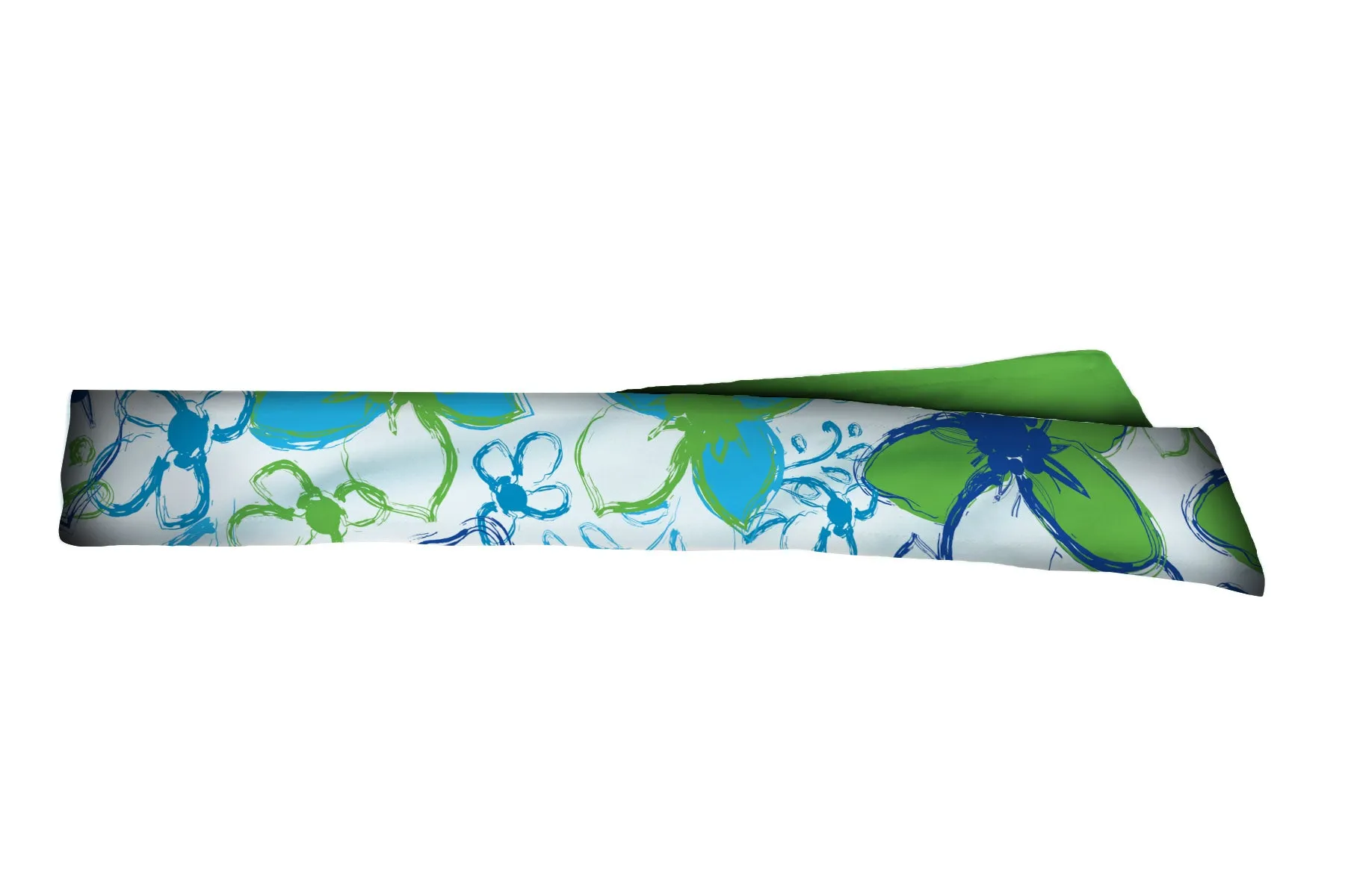 REVERSIBLE Tropical Ocean Blitz/Lime Head Tie (SKU 1360 HTB)