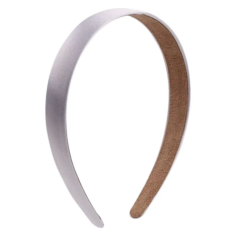 Satin Covered Headband 15mm - White