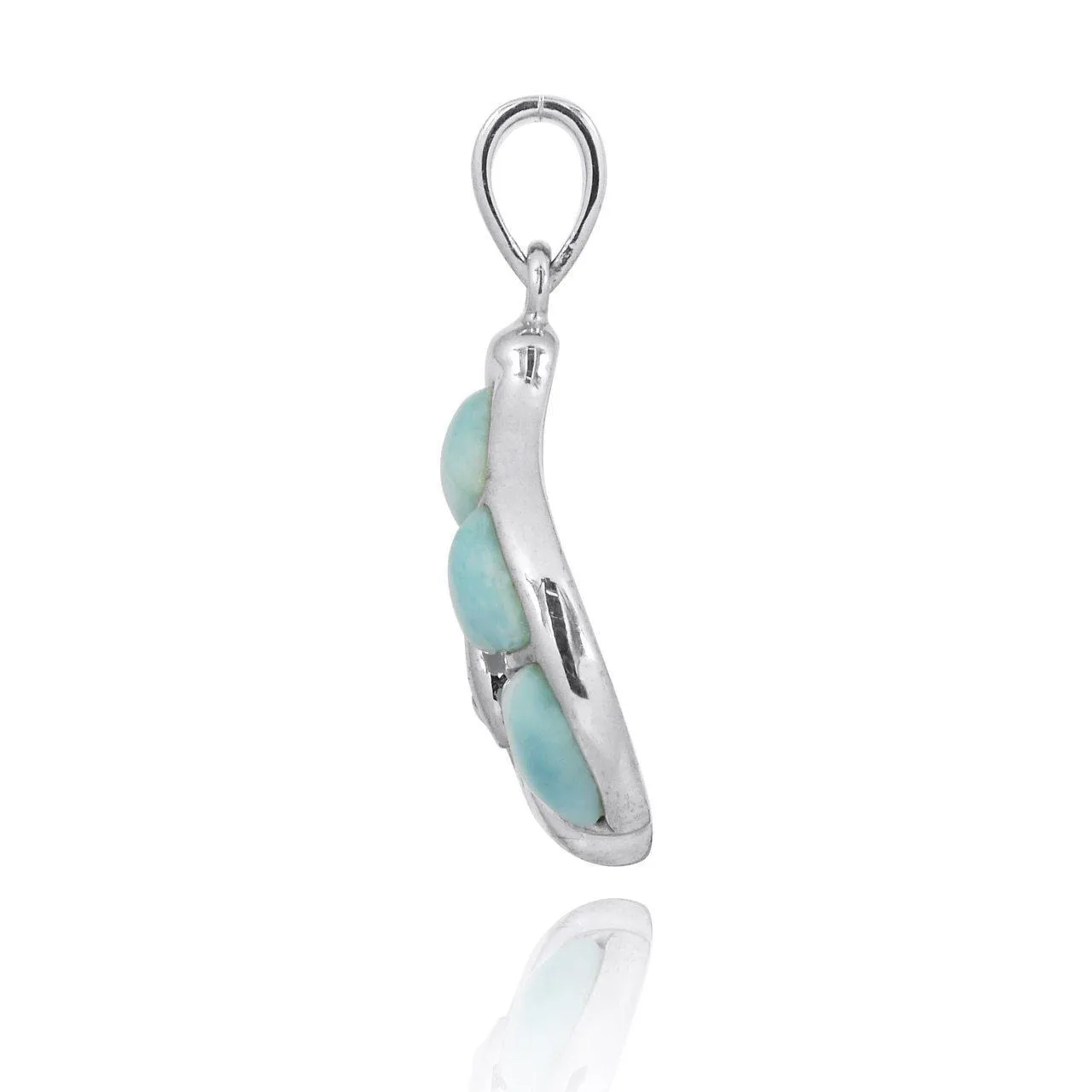 Seashell Necklace with Larimar - Miami