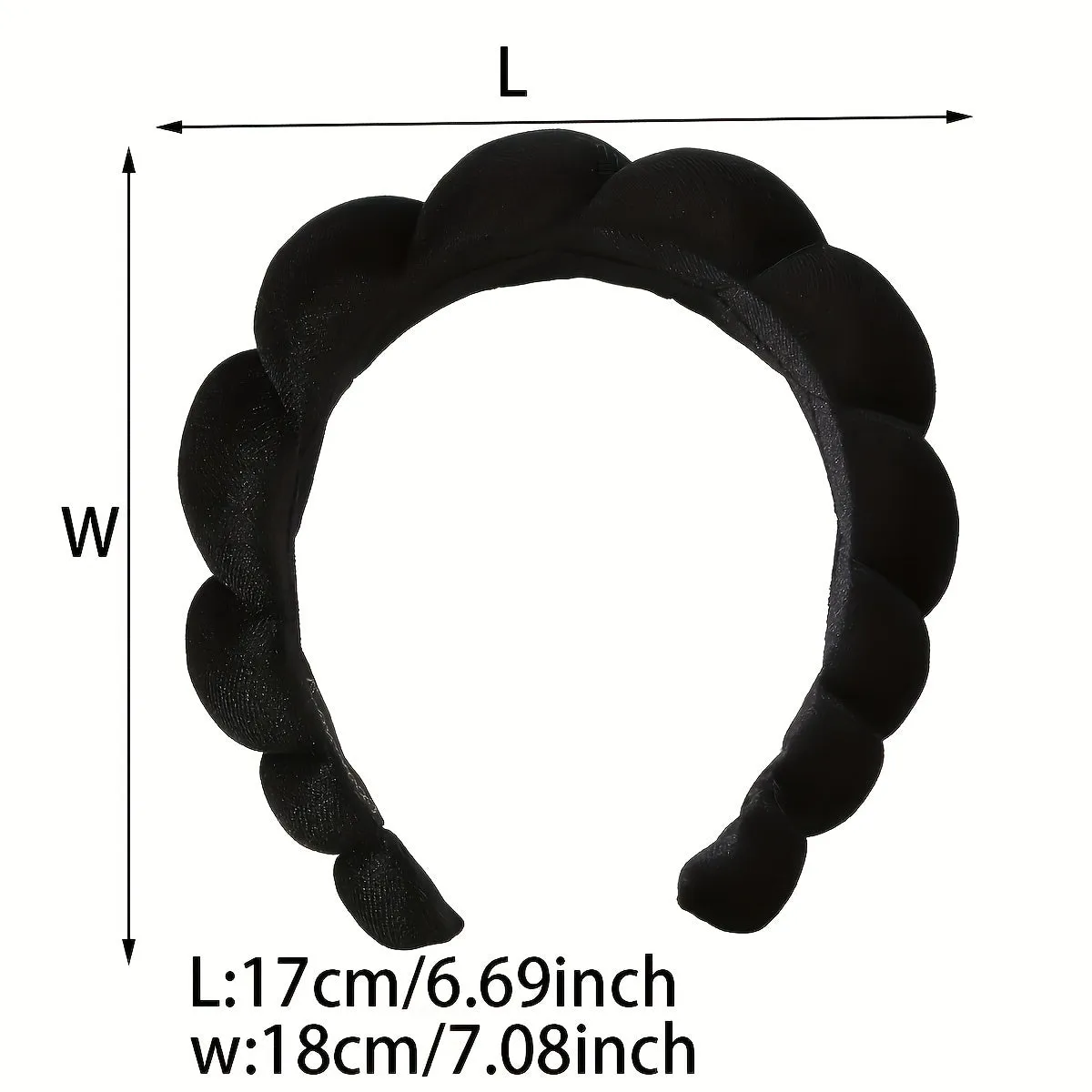 Spa Headband and Wristband Set for Face Washing and Skincare
