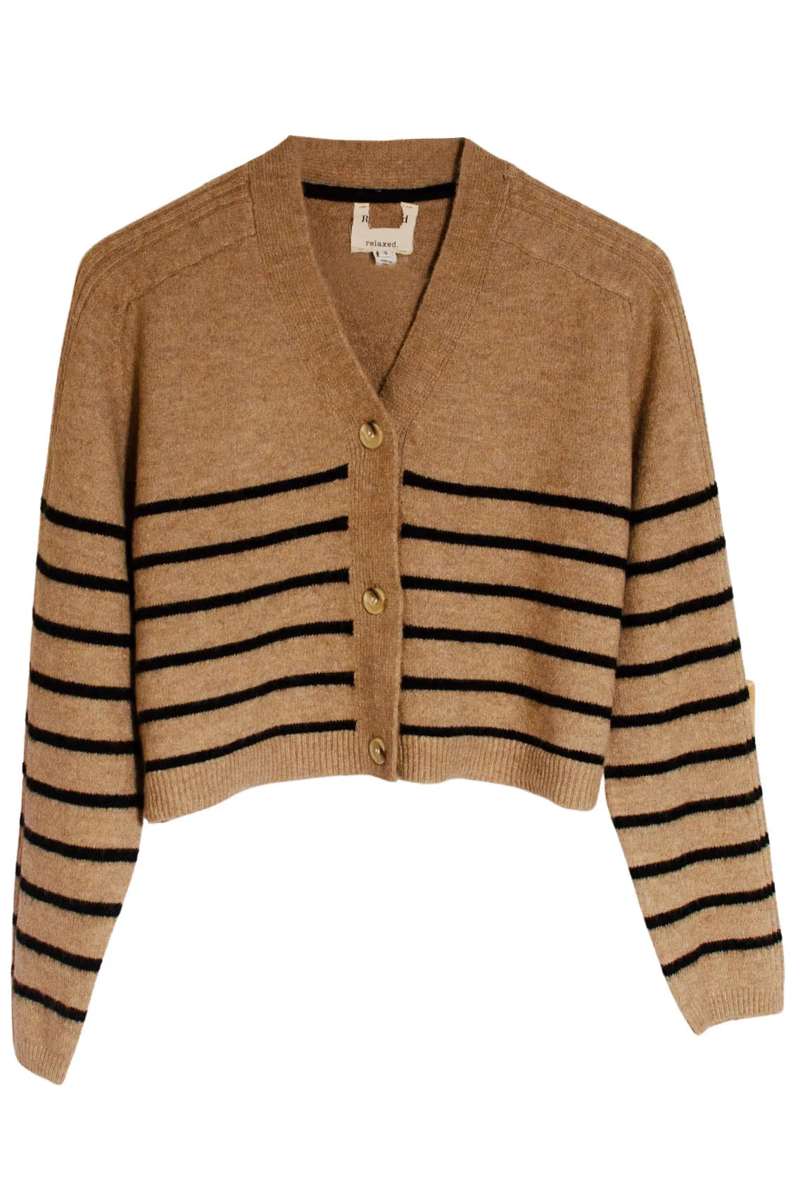 Striped Crop Cardigan