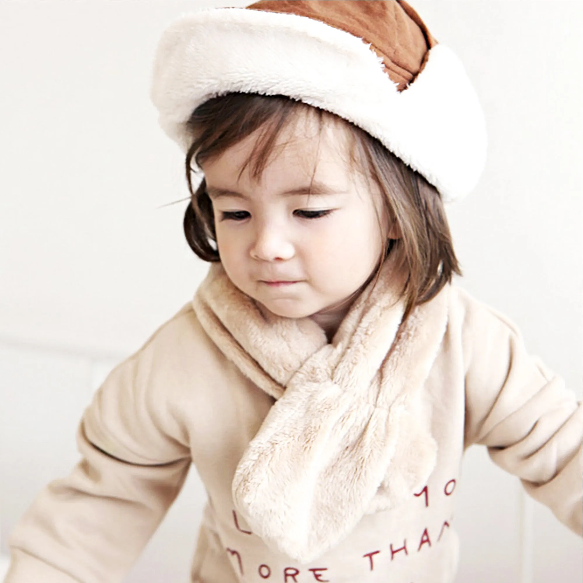 Toddler Winter Fashion Scarf Kids Warm Fluffy Thick Fleece Baby Neck Warmer | Cheetah