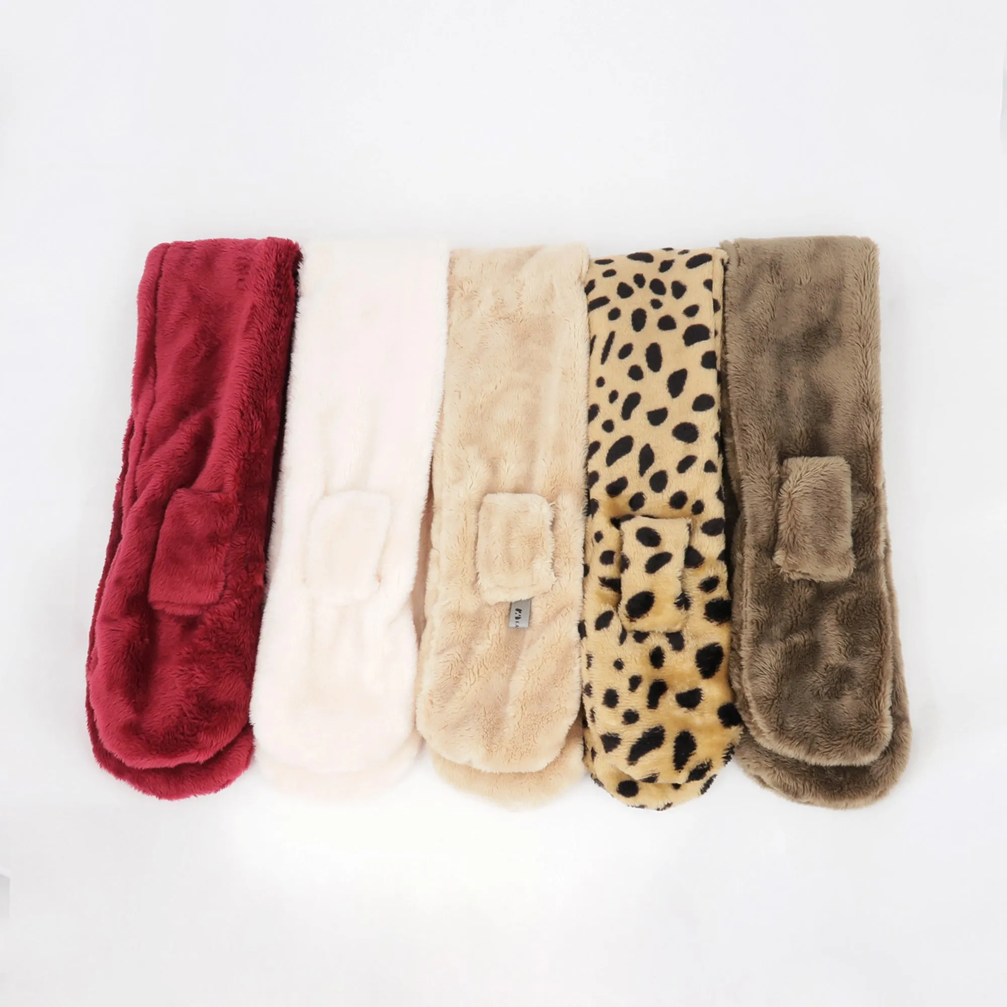 Toddler Winter Fashion Scarf Kids Warm Fluffy Thick Fleece Baby Neck Warmer | Cheetah