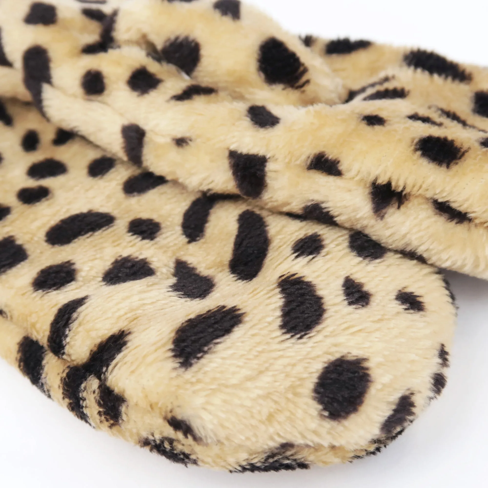 Toddler Winter Fashion Scarf Kids Warm Fluffy Thick Fleece Baby Neck Warmer | Cheetah
