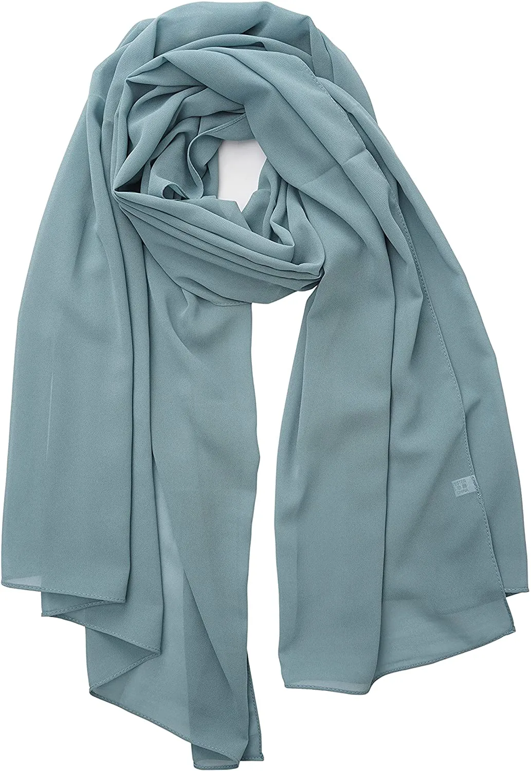 YOUR SMILE for Women Lightweight Breathable Solid Color Soft Chiffon Long Fashion Scarves Sun-Proof Shawls Wrap