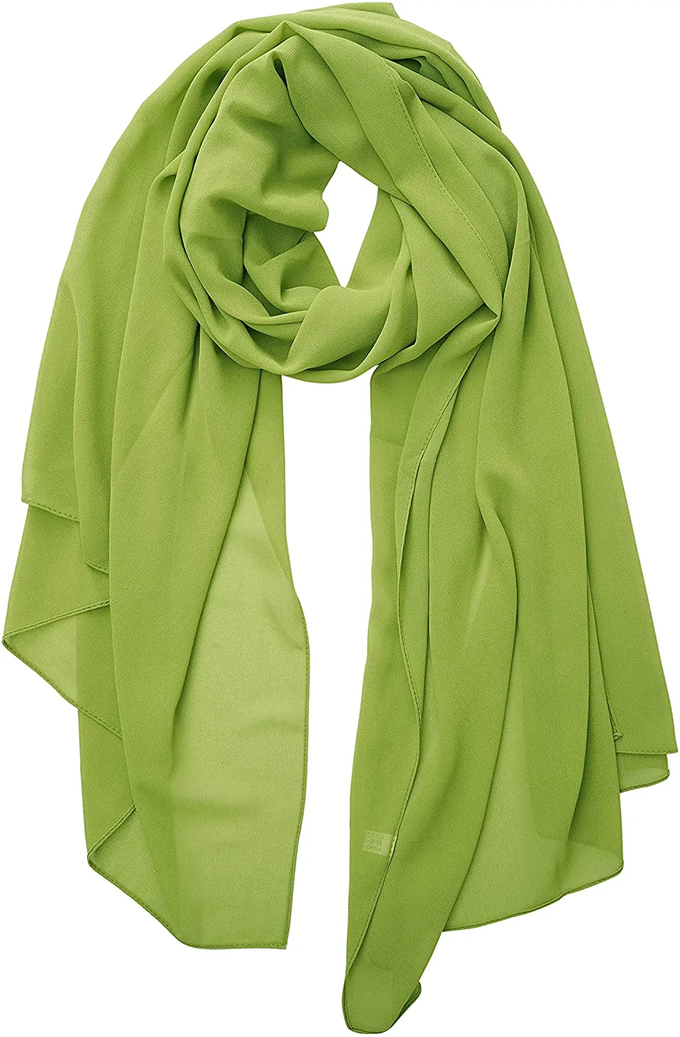 YOUR SMILE for Women Lightweight Breathable Solid Color Soft Chiffon Long Fashion Scarves Sun-Proof Shawls Wrap