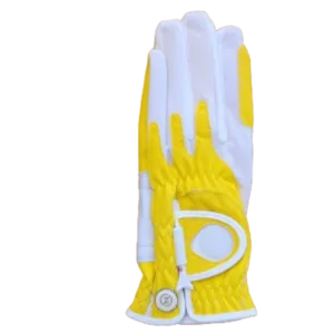 Zero Friction Golf Glove w/Magnet (Left) - Yellow